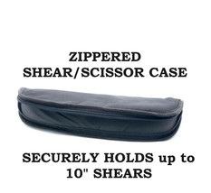 Groomer Barber Stylist ZIPPERED SHEAR SCISSOR CASE Storage Protective Po... - £7.83 GBP