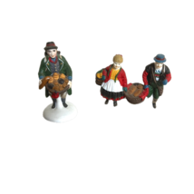 Department 56 Heritage Village Collection &quot;Buying Baker&#39;s Bread&quot; #5619-7 2pc Set - £9.16 GBP