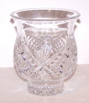 STUNNING WATERFORD CRYSTAL BEAUTIFULLY CUT 5&quot; FOOTED VASE/VOTIVE CANDLE ... - $89.09