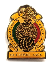 Mexico Football Federation FMF Pin Vintage Crest 1923-1985 Soccer Futbol... - $12.99