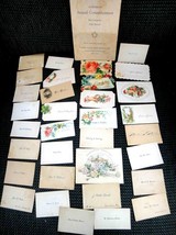 LOT 1924 antique COMMENCEMENT die cut CALLING CARDS east lampeter school... - £33.34 GBP