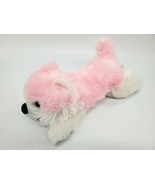Toy Factory Wolf Dog Pink White Fluffy13&quot; Plush Stuffed Animal Toy B15 - €8,67 EUR