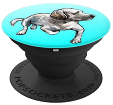 Labrador Retriever Dog Breed Design  Light Blue Background PopSockets Grip Stand - £11.94 GBP