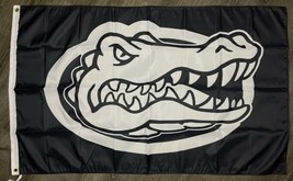 Florida Gators Logo Flag 3x5 ft Black Sports Banner Man-Cave Garage - £12.52 GBP