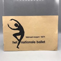 Vintage Pays-Bas National Ballet Program 1971 - £33.06 GBP