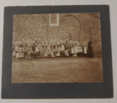 Vintage Cabinet Card Mrs. Pelz and school children in Los Angeles, California - £20.53 GBP