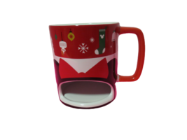 Disney Store Authentic Holiday Cookie Mug Minnie Mouse Red White 8 Oz Ce... - £15.44 GBP