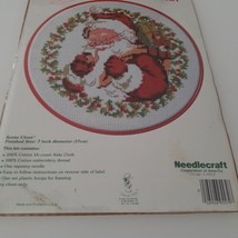Wonder Art Christmas 7-in Hoop Counted  Cross Stitch Kit Santa Claus 557... - £13.10 GBP
