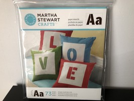 Martha Stewart Crafts Paper Stencils-San Serif Alphabet - £19.62 GBP
