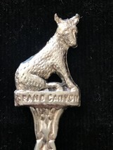 VTG Grand Canyon Arizona Coyote Handle Souvenir Spoon Silver-plated  - £23.44 GBP