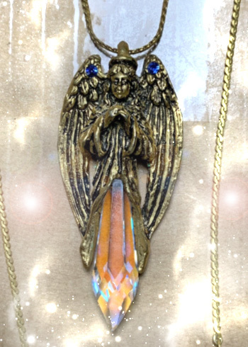 HAUNTED NECKLACE ANGEL CRYSTAL DIVINE FORTUNE &amp; SHADOW CLEARING ADVANCED... - $128.33