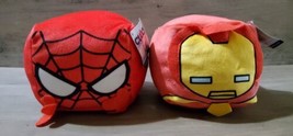 Cubd Collectibles Soft Plush Stuffed Cube Marvel Spider-Man Ironman w/ Tags 2pc - $13.99