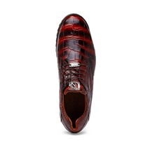 genuine alligator sneaker Shoes Unique rustic finish Vulcan Rustic Cognac image 4