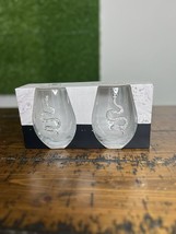 Mortar &amp; Bone Snake Set of 2 Stemless Wine Glasses - $11.97