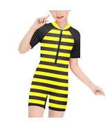 Little Girls&#39; Bumble Bee Short-Sleeve One-Piece Swimsuit Swim Wear - £26.05 GBP