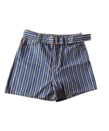 Ganni denim shorts size 30  (US 12, UK 10-12) blue and white striped  Turkey - $24.93