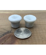2 Antique Porcelain Small Knobs For Old Medicine Cabinet 3/4” Diameter - $26.91 CAD