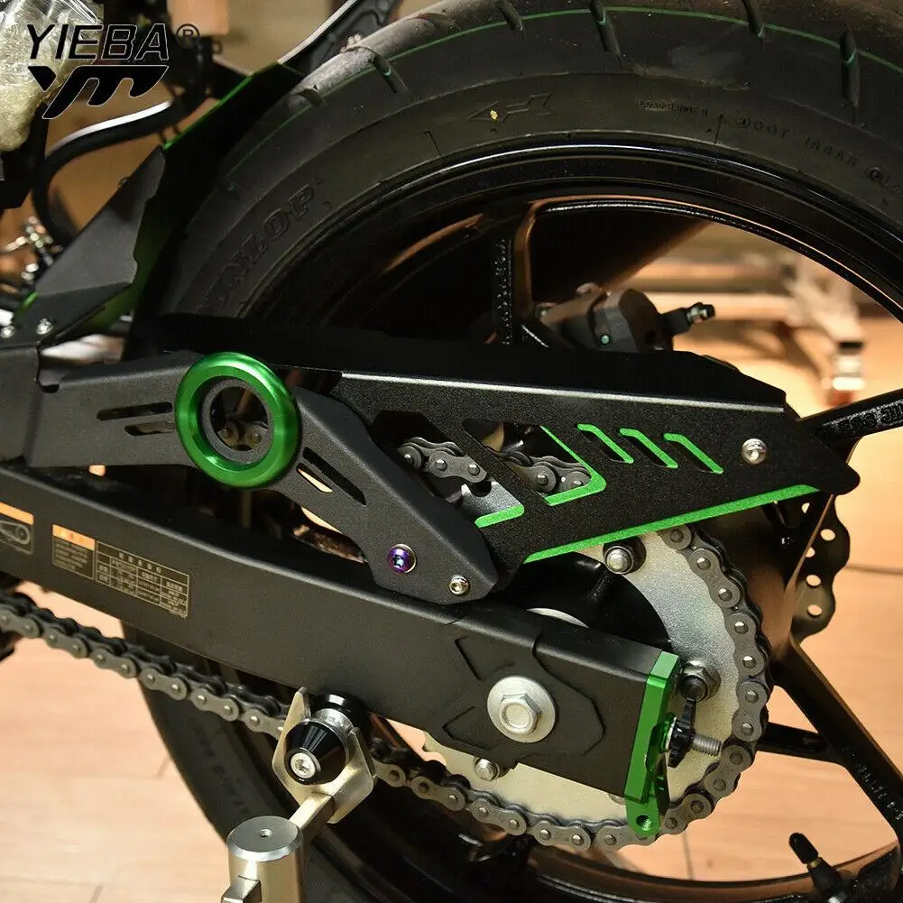 Motorcycle CNC Mudguard Chain Guard Cover Rear Fender For Kawasaki Ninja400 - £52.36 GBP+