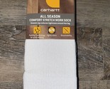 Carhartt ~ Mens 3-Pair All Season Work Crew Socks Polyester Blend ~ L - £19.39 GBP