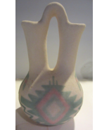 Vintage Native American Wedding Vase Sand Glaze Pottery Pastel Colors Si... - £33.61 GBP
