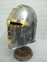 Sugar Loaf Helmet SCA Helmet LARP Medieval Armor Fantasy Helmet Steel Armor - £88.23 GBP