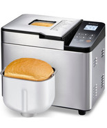 2 Pound Stainless Steel Breadmaker with Glass Touch Panel - €368,97 EUR