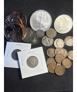 GREAT MIX OF AMERICAN COINS - Silver Eagle, Morgan, Barber And More. Big... - $172.52 CAD