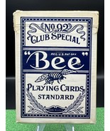 Bee No. 92 CLUB SPECIAL PLAYING CARDS STANDARD BLUE VINTAGE BACK No 67 - £13.28 GBP