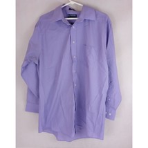 Stafford Essentials The Everday Shirt Fitted Lavendar Dress Shirt 16 1/2... - $17.06