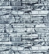 Dundee Deco JNAZZWH83 White Grey Faux Stone 3D Wall Panel, Peel and Stick Wall S - $12.73+