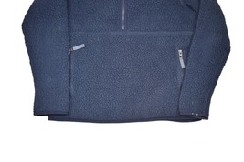 Patagonia Retro Pile Marsupial Pullover Sweatshirt Womens M Blue 1/2 Zip... - £41.79 GBP