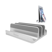 BEQU 4-in-1 Vertical Laptop Stand/Holder, Heavy Duty Aluminum (Silver) - $473.02 MXN
