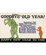 Goodbye Old Year! - Happy New Year To You - 1923 - Motivational Poster - £26.37 GBP