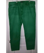 Polo Ralph Lauren Varick Slim Green Denim Jeans 44x32  - £58.56 GBP