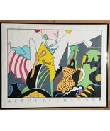 Rare Altos De Chavon Church Annual Festival Geometric Art Print Dominica... - €1.315,66 EUR