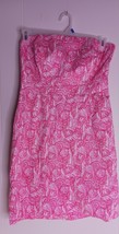 Vineyard Vines Women’s Shells All Over Print Strapless dress size 6 - $510.12 MXN