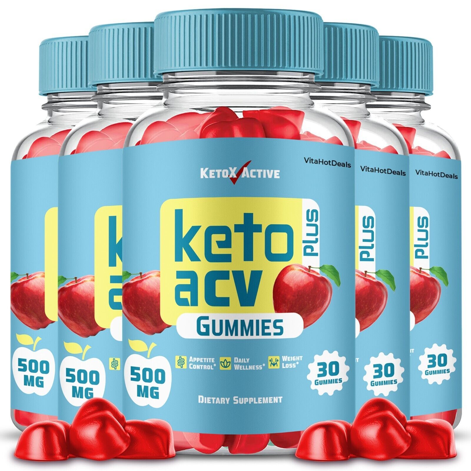 5 Pack Keto X Active ACV Gummies Official Max Strength ACV Gummies