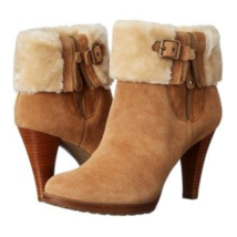 Anne Klein ~ Suede Leather w/Faux Fur Trim ~ Women&#39;s Size 7M Boots ~ Talasi - £26.59 GBP