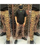 Men&#39;s Leopard Straps Fashion Pants  - £156.74 GBP