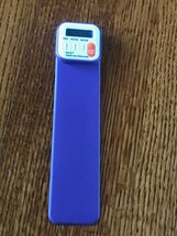 Mark.My.Time.Com Wide Purple Plastic Bookmark Bookmarker with Time Track... - £6.80 GBP