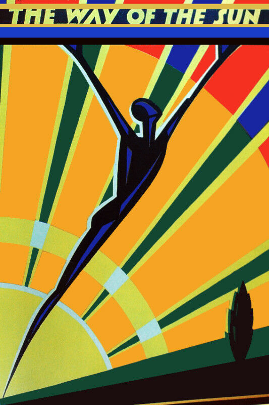 Vintage POSTER.Home wall.The way of the Sun.Art Wall Decor.116
