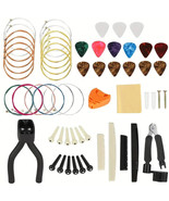 45pcs Guitar Accessories Kit - Guitar Replacement, Strings, Picks, Nut & Saddle - €15,46 EUR