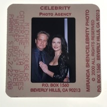 2000 Michael Douglas &amp; Catherine Zeta Jones Photo Transparency Slide 35mm - £7.41 GBP