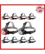 Durable Black &amp; Red Headlamps - 12 LED Lights with Adjustable Headband (... - $929.12 MXN