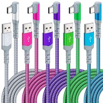 5 Pack USB C Cable 10FT 3.1A C Charger Fast Charging Cable Durable Braided Right - £38.48 GBP