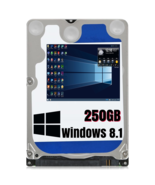 250GB 2.5 Hard Drive For Dell Inspiron 14z N411z Windows 8.1 Pro 64bit L... - $38.99