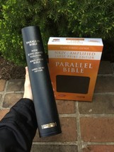 NKJV &amp; Classic Amplified 1987 AMPC Parallel Bible - Black Bonded Leather - $69.99