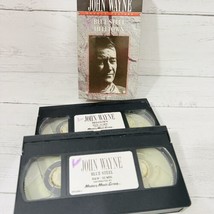 Blue Steel And Helltown 2 VHS Tapes John Wayne Double Feature Western - £13.28 GBP