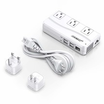 Universal Travel Adapter 220V To 110V Voltage Converter With 6A 4-Port Usb Charg - £57.73 GBP