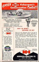 1958 Print Ad H-I Horrocks-Ibbotson Fishing Rods Reels Lone Star Boat Evinrude - £8.66 GBP
